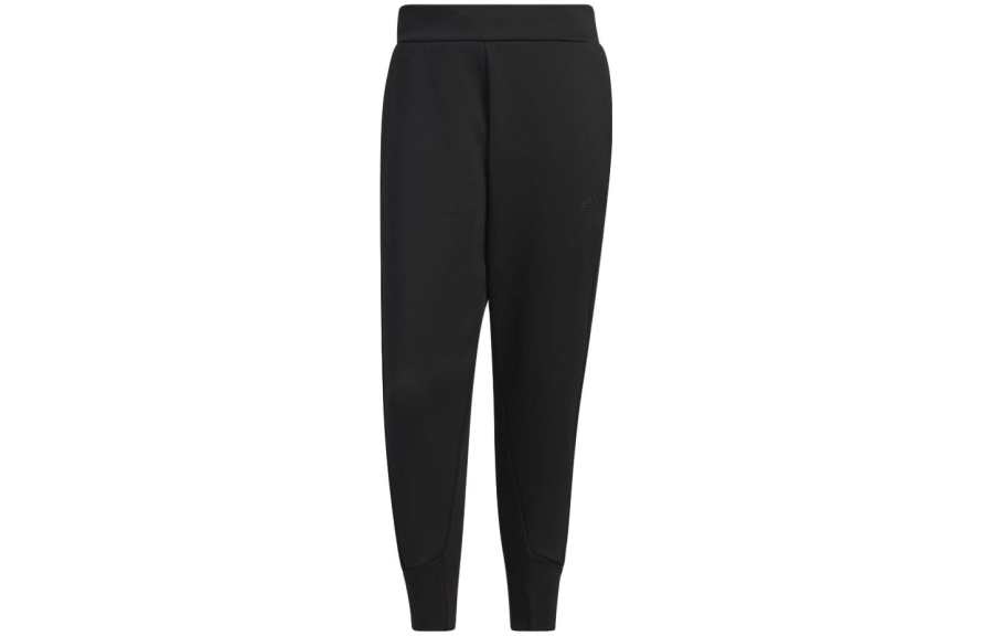 Adidas Adidas Authentic Healing Collection Knitted Sweatpants Men's Black Moderate Cuffed Pants