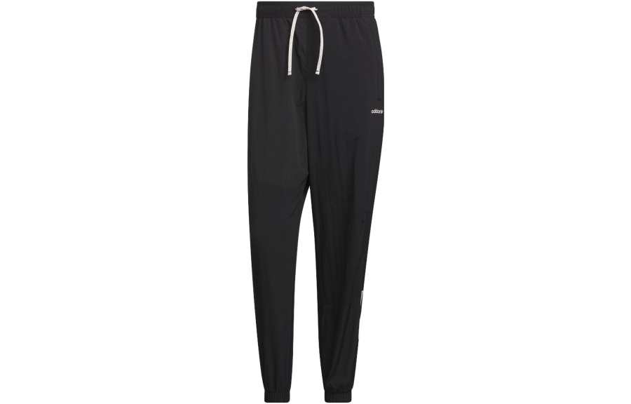 Adidas Originals Knitted Sweatpants Men's Black Moderate Cuffed Pants