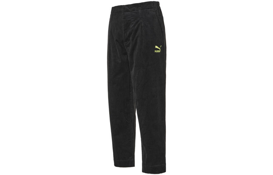 PUMA Casual Pants Men's Black Moderate Straight Fit Pants