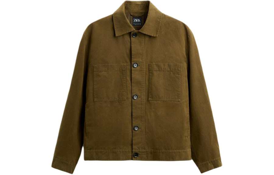 ZARA ZARA Jackets & Coats Men's Yellow Green