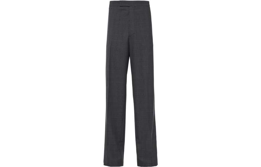PRADA PRADA Casual Pants Men's Slate Gray Moderate Wide Leg Pants