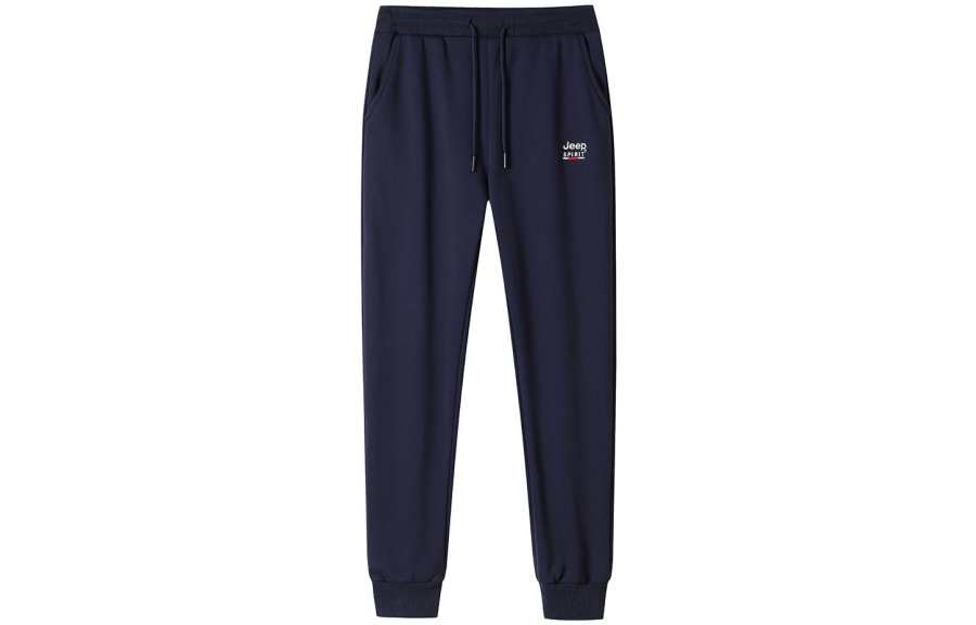 JEEP SPIRIT Knitted Sweatpants Men's Moderate Cuffed Pants