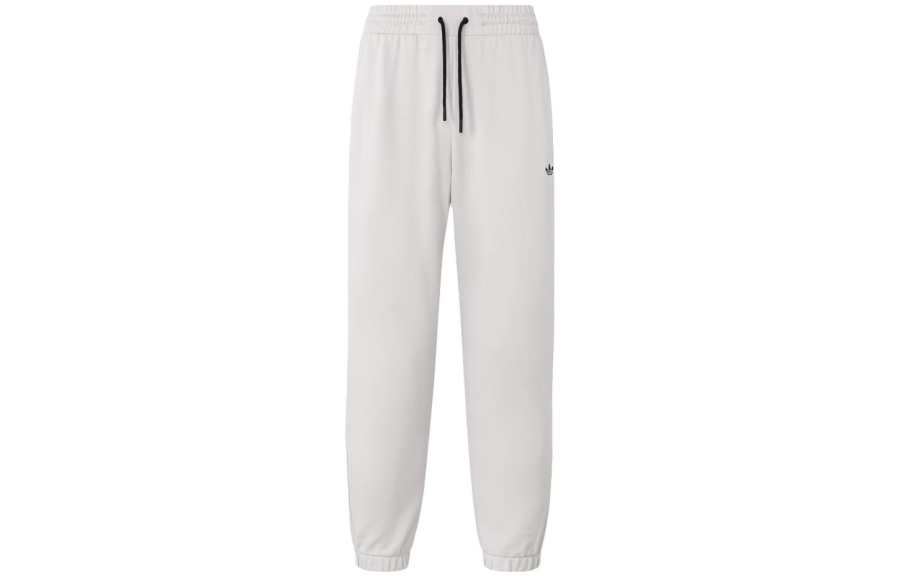 Adidas Originals Knitted Sweatpants Men's Mica Powder Moderate Cuffed Pants