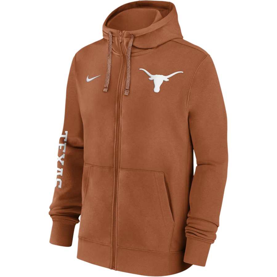 Nike Nike Texas Longhorns Sideline Team Issue Men's Nike College Full Zip Hoodie