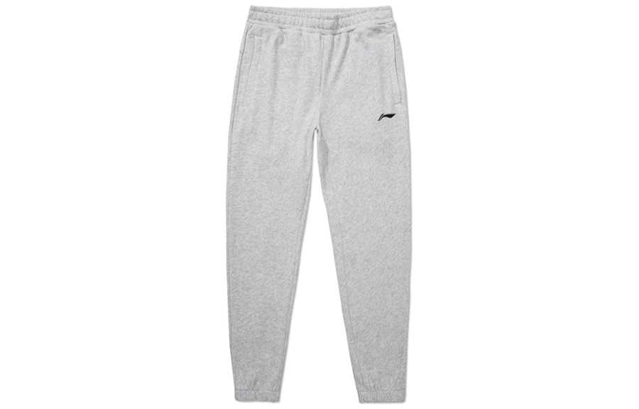 Li-Ning Li Ning Knitted Sweatpants Men's Gray
