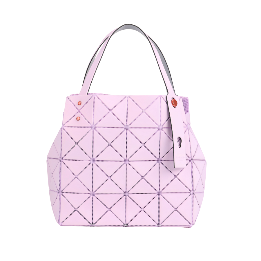 ISSEY MIYAKE CARAT Polyvinyl Chloride Resin Diamond Bag, Tote Bag, Shopping Bag, Handbag Women's Pink
