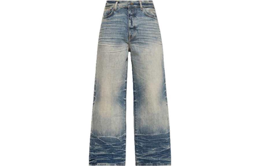 AMIRI AMIRI Logo Patch Straight Leg Jeans