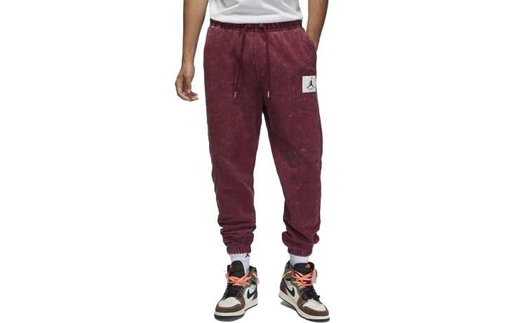 Jordan Jordan Knitted Sweatpants Men's Purple Moderate Cuffed Pants
