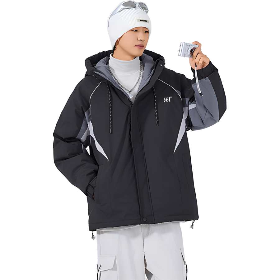 361° 361° Down Jackets Unisex Hooded Thickened Puffer Jacket