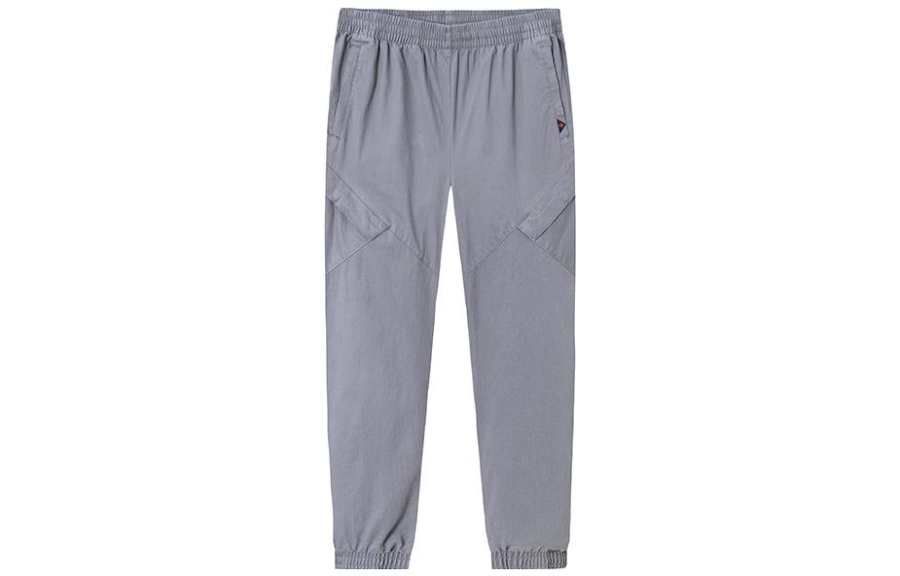 Anta Basketball Collection Knitted Sweatpants Men's Medium Gray
