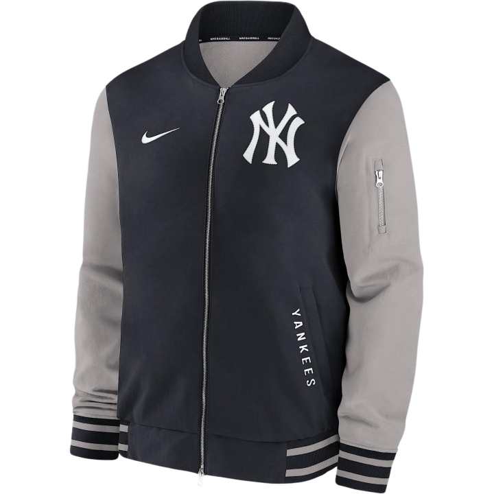 Nike Nike New York Yankees Authentic Collection Dugout Men's Nike Mlb Full Zip Bomber Jacket