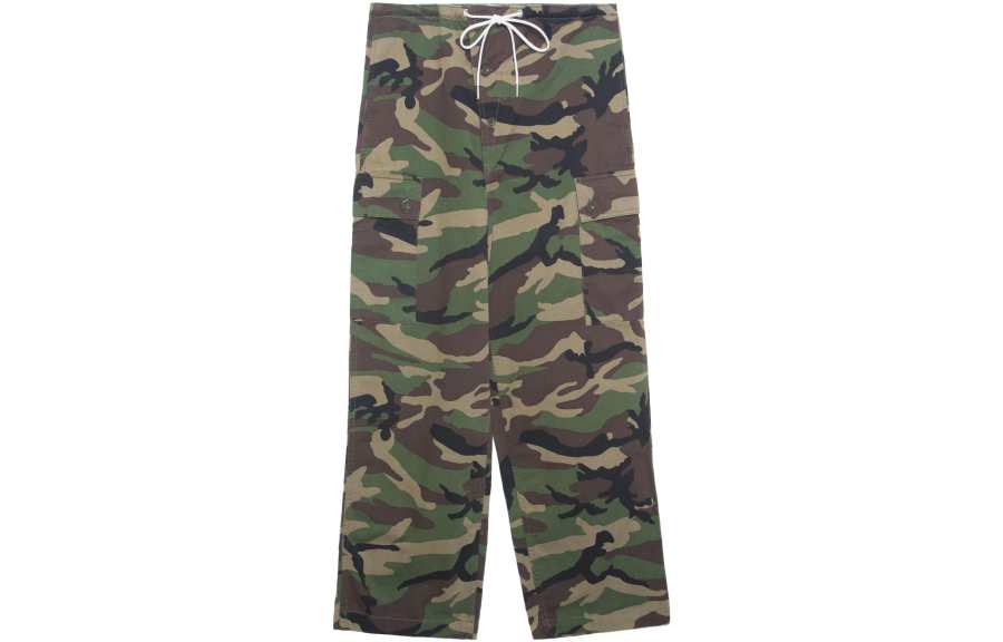 CELINE Celine 2010s camouflage-effect cotton cargo pants
