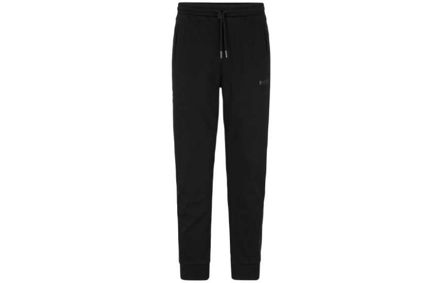 HUGO BOSS SS23 Knitted Sweatpants Men's Black