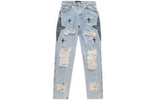 PFR AND Jeans Men's Gray Blue Moderate Straight Fit Pants