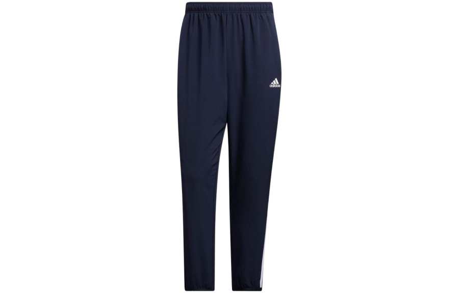 Adidas Adidas Knitted Sweatpants Men's Ink Blue Thickened Skinny Pants