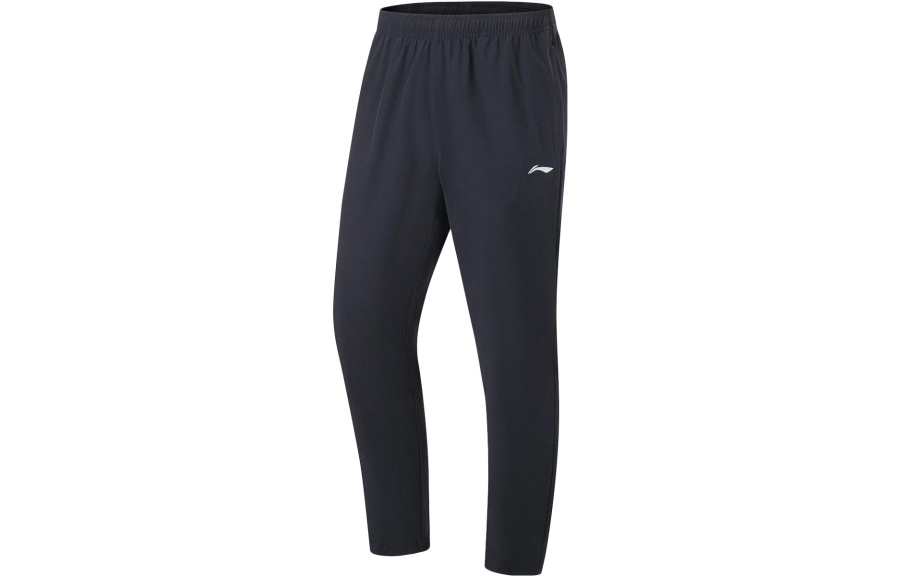 Li-Ning Li Ning Fitness Series Knitted Sweatpants Men's Black Moderate Straight Fit Pants