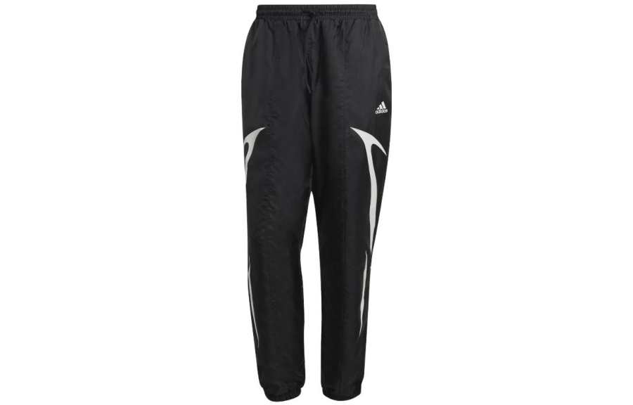 Adidas Adidas Knitted Sweatpants Men's Black Moderate Cuffed Pants