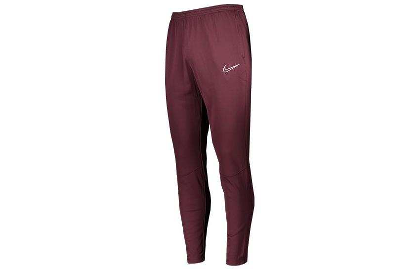 Nike Nike Knitted Sweatpants Men's Burgundy Moderate Straight Fit Pants