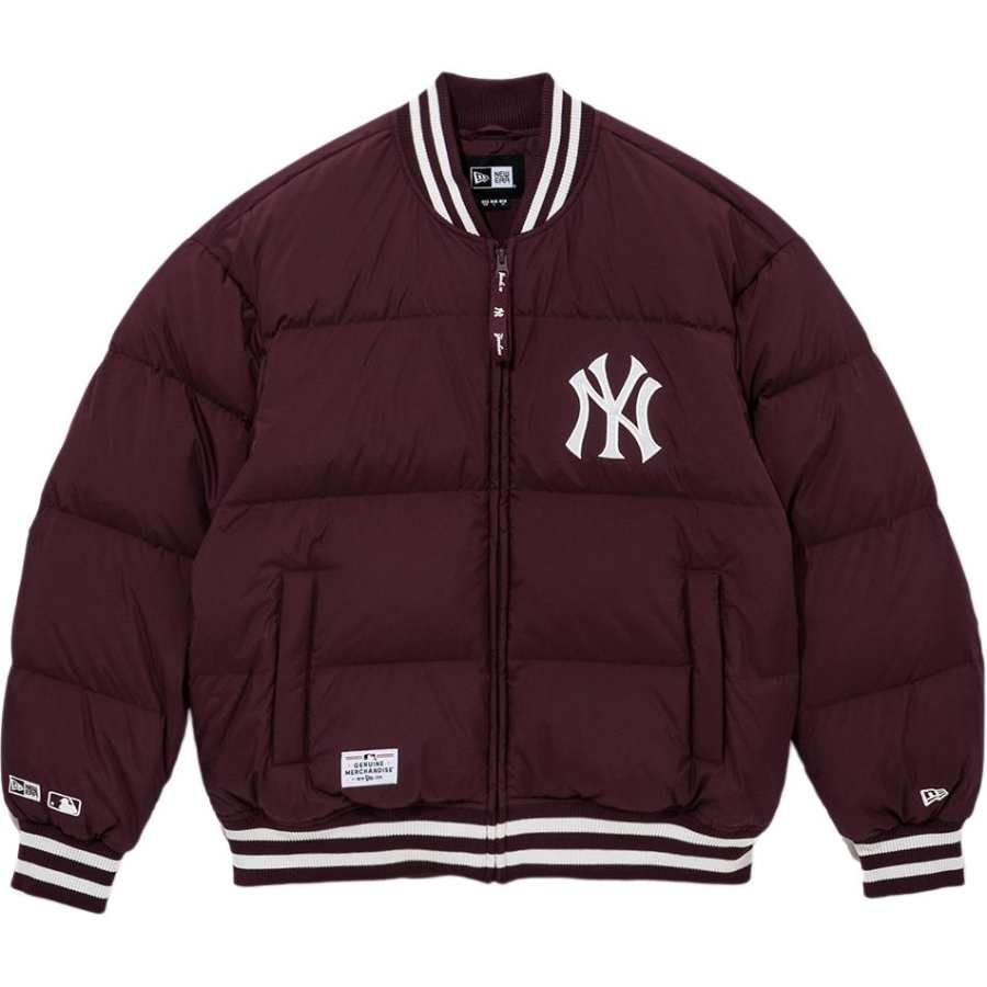 New Era FW24 Down Jacket American Unisex Burgundy