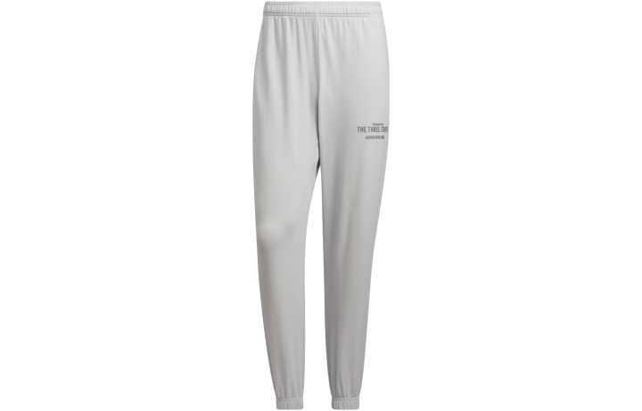 Adidas Adidas Knitted Sweatpants Men's Solid Light Gray Moderate Cuffed Pants