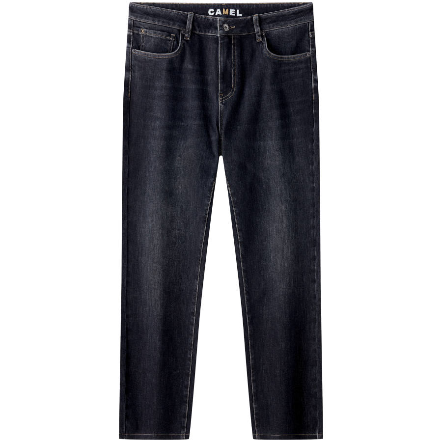 CAMEL Urban Function Series Thickened And Fleece Lined Loose Fit Straight Fit Stretch Anti Pilling Casual Pants Jeans