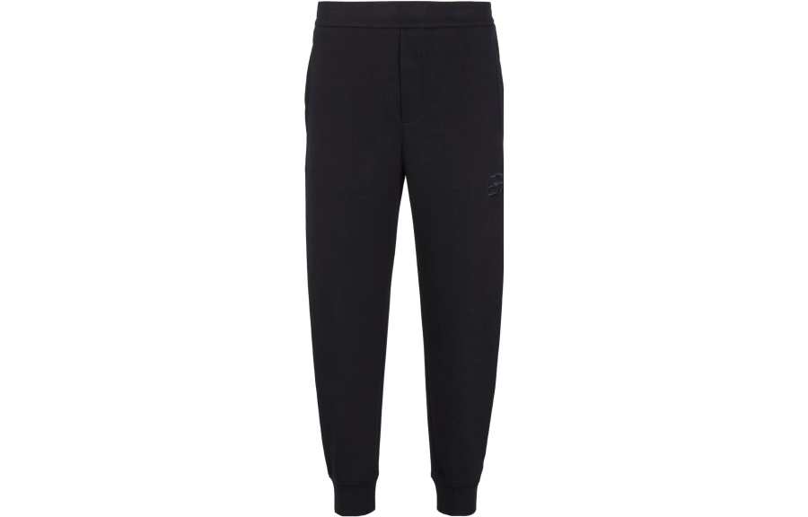 EMPORIO ARMANI Logo Embroidered Tapered Leg Pants