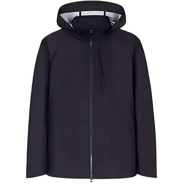 ANTA ANTA Trench Coats Men's Basic Black 3 Hooded Thickened
