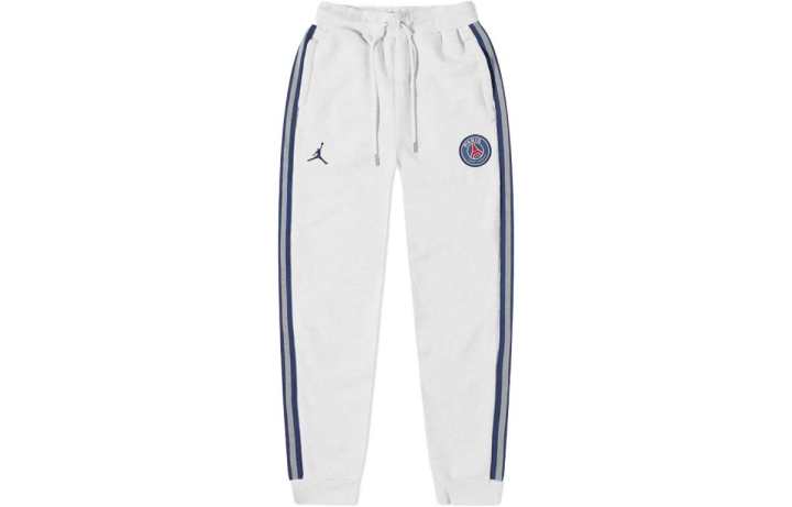 Jordan Jordan Knitted Sweatpants Men's White Moderate Cuffed Pants