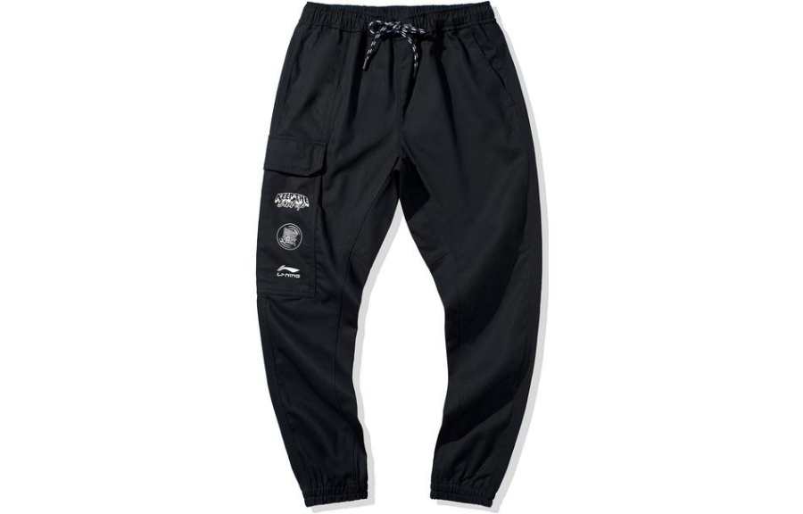 Li-Ning Li Ning Sports Fashion Collection Knitted Sweatpants Men's Black