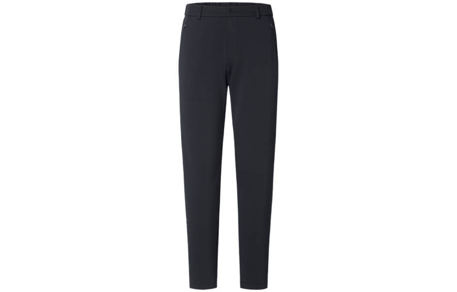 HOTSUIT Brand Logo Print Fleece Lined Comfortable Thermal 3D Effect Tailored Casual Straight Fit Knitted Sweatpants