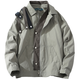 A SQUARE ROOT Jackets & Coats Unisex Gray Green