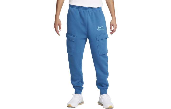 Nike Nike Knitted Sweatpants Men's Blue Moderate Cuffed Pants