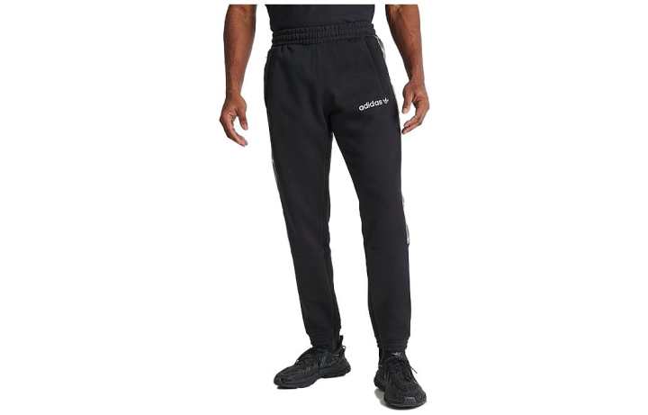 Adidas Adidas Knitted Sweatpants Men's Black Moderate Slim Fit Pants