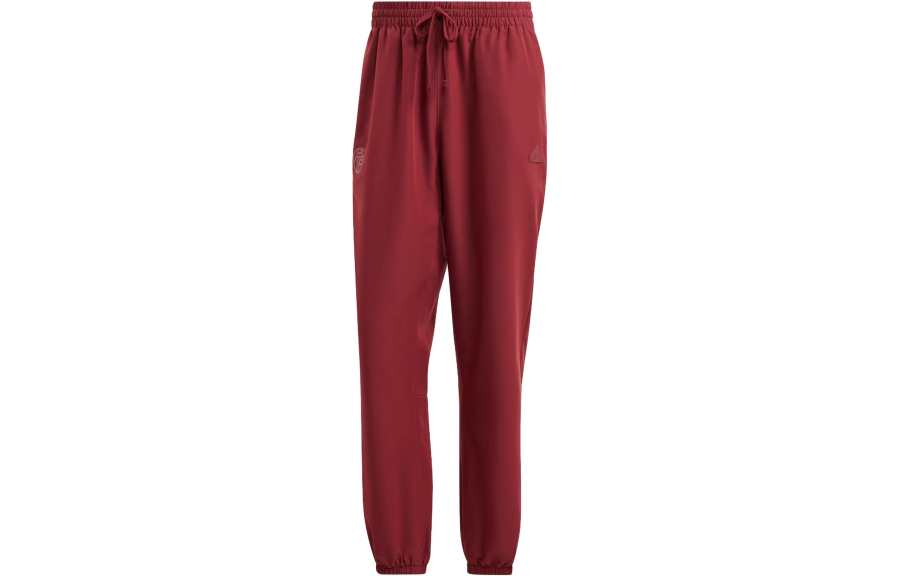 Adidas Adidas FC Bayern Knitted Sweatpants Men's Contour Red Moderate Cuffed Pants