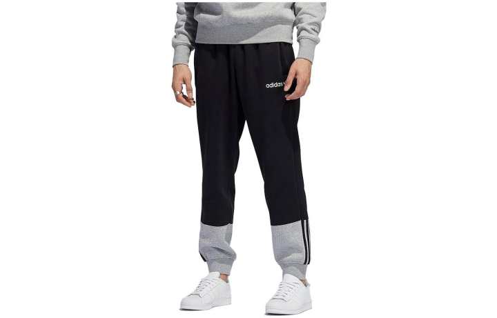 Adidas Adidas Knitted Sweatpants Men's Black Moderate Straight Fit Pants