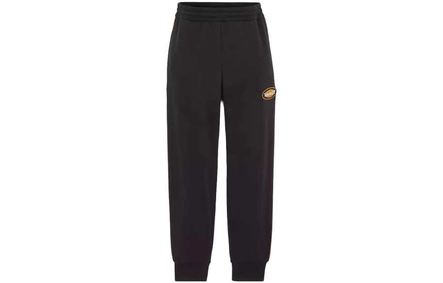Timberland Knitted Sweatpants Men's Black Moderate Cuffed Pants