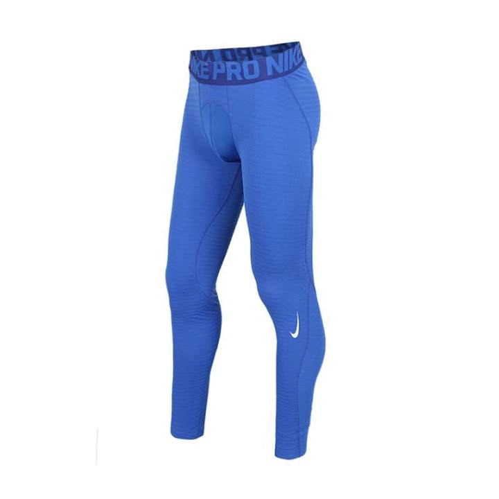 Nike Nike Knitted Sweatpants Men's Blue Moderate Slim Fit Pants