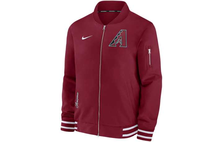 Nike Nike Los Angeles Angels Authentic Collection Men's Nike Mlb Full Zip Bomber Jacket