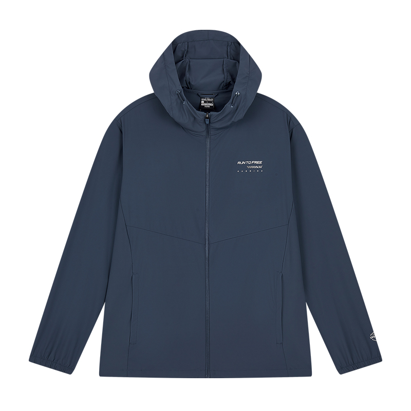 361° Trench Coat Men's Sui Gray Blue