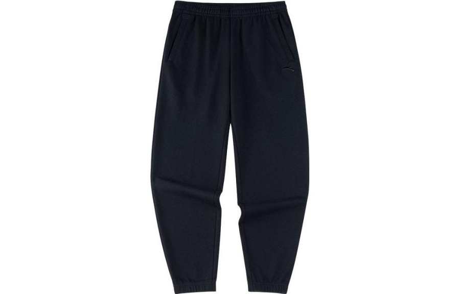 Anta Variety Training Collection Knitted Sweatpants Men's Black