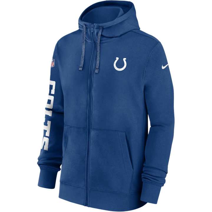 Nike Nike Indianapolis Colts Sideline Team Issue Club Men's Nike Full Zip Hoodie