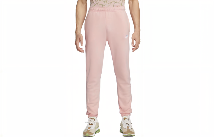 Nike Nike Knitted Sweatpants Men's Pink Moderate Cuffed Pants