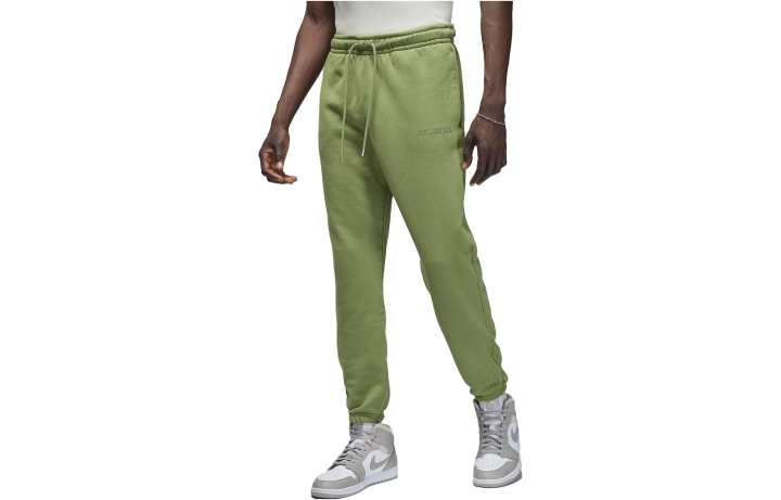 Jordan Jordan Wordmark Knitted Sweatpants Men's Light Olive Moderate Cuffed Pants