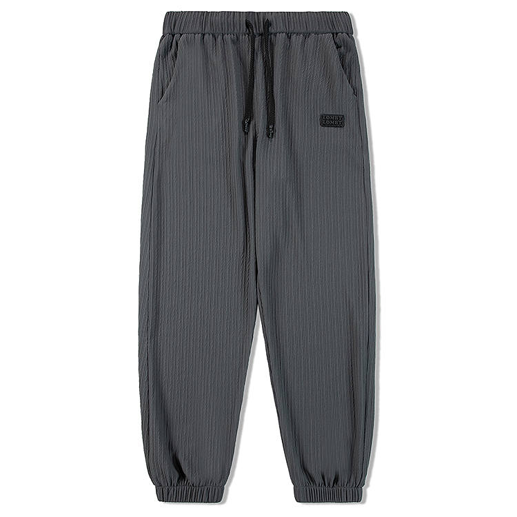 LOMBT Knitted Sweatpants Unisex Moderate Cuffed Pants