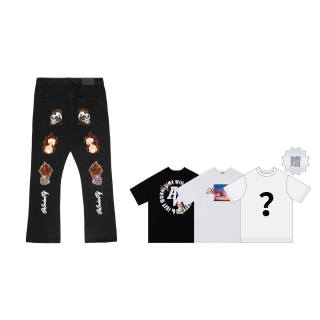MT99 Jeans Unisex Moderate Flared Pants