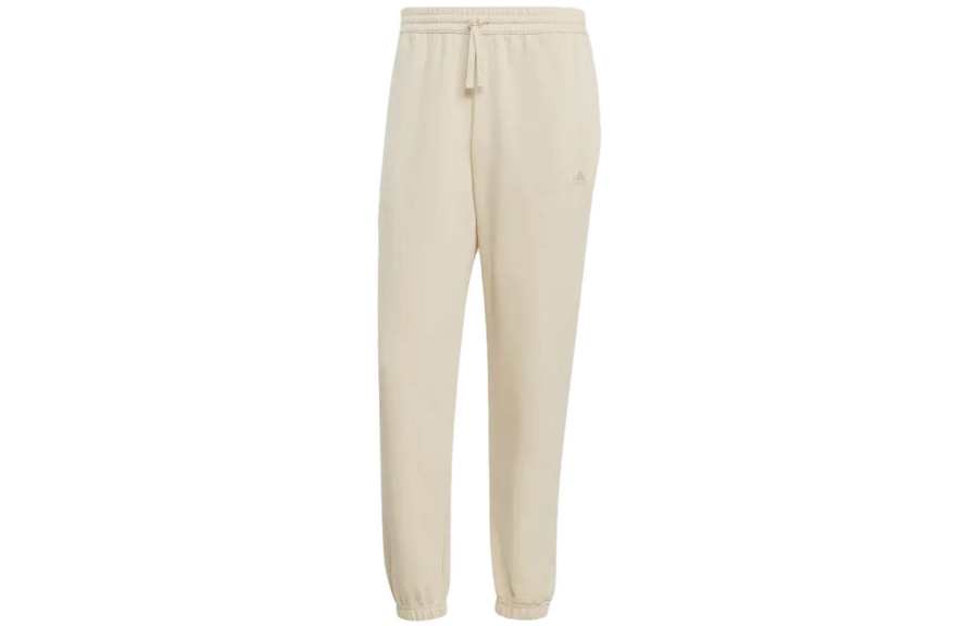 Adidas Adidas Knitted Sweatpants Men's Beige Moderate Cuffed Pants