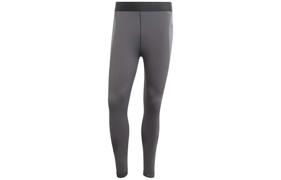 Adidas Adidas Knitted Sweatpants Men's Black Gray Color Moderate Slim Fit Pants