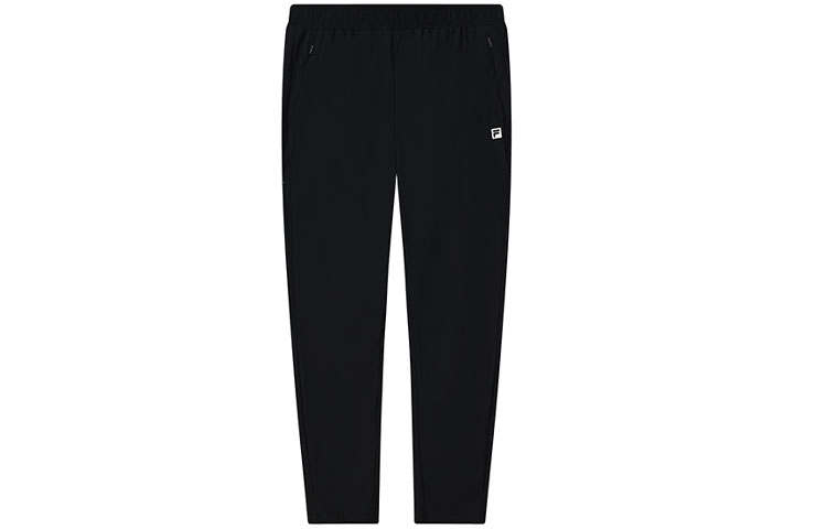 FILA Casual Pants Men's Black Moderate Straight Fit Pants