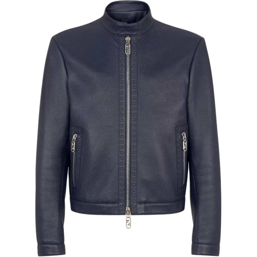 Fendi Selleria leather jacket