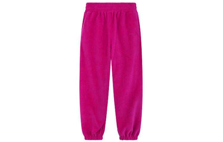 WE11DONE WE11DONE Knitted Sweatpants Unisex Dark Pink Moderate Cuffed Pants